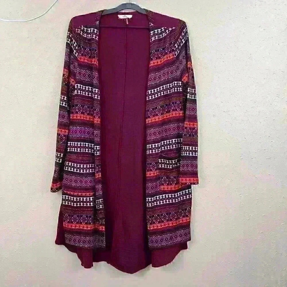 Entro  astek Duster Cardigan Sweater Size  S  SC2 - Picture 1 of 5